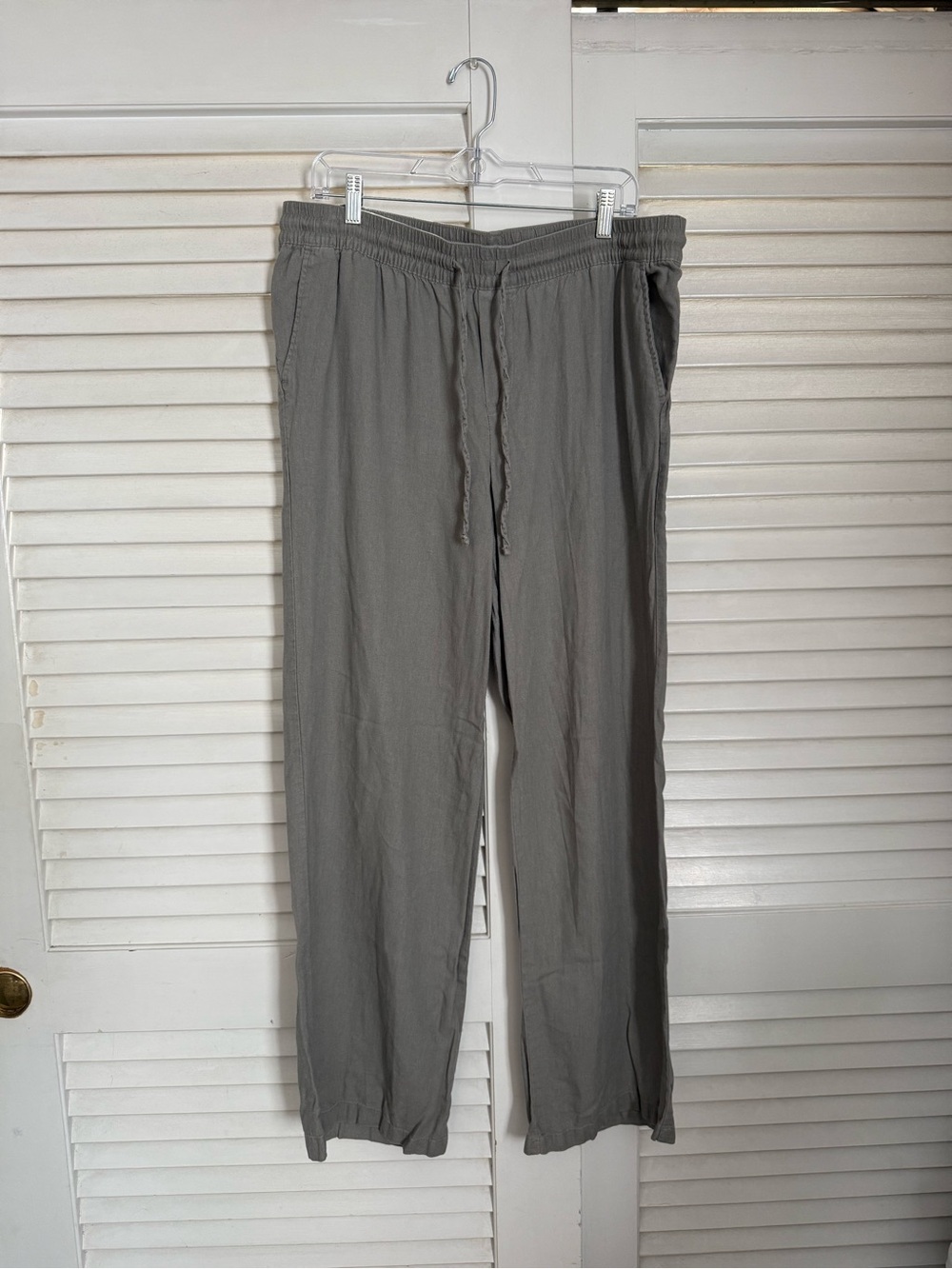 Old Navy Women’s Grey Linen Pants L